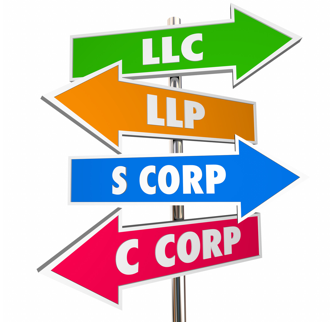 tipos de empresa llc llp s corp c corp